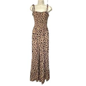 Plus Size Leopard Jumpsuit, Romper, Flare legs, Halter style, NWT Size 3X‎